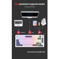Клавиатура Royal Kludge RK-H81 RGB White Night (RK Cyan) - Превью изображения №13 — Интернет-магазин ПроЗаказ