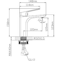 Смеситель AV Engineering AVWIN1-BL165-110 - Превью изображения №2 — Интернет-магазин ПроЗаказ