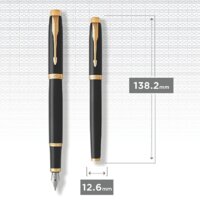 Ручка перьевая Parker IM Metal Black GT 1931645 - Превью изображения №6 — Интернет-магазин ПроЗаказ