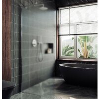 Душевая стенка MaybahGlass 89x195 MGD-690-4ш (сатин стекло/хром глянцевый) - Превью изображения №2 — Интернет-магазин ПроЗаказ