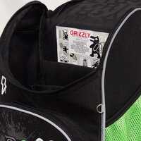 Школьный рюкзак Grizzly RAm-585-8 (черный/салатовый) - Превью изображения №9 — Интернет-магазин ПроЗаказ
