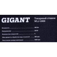 Токарный станок Gigant WLJ-1000 - Превью изображения №3 — Интернет-магазин ПроЗаказ