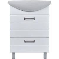  Doratiz Тумба Вега 60 с двумя ящиками под умывальник Балтика 60 (белый) - Превью изображения №2 — Интернет-магазин ПроЗаказ