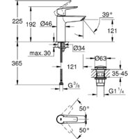 Смеситель Grohe Start M 235752432 - Превью изображения №4 — Интернет-магазин ПроЗаказ