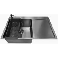 Кухонная мойка Stellar Decor S7850NB-L-D (нано черный) - Превью изображения №2 — Интернет-магазин ПроЗаказ