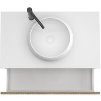  ЗОВ Тумба под умывальник Кито-2 2K80LW0MRMC-LDSPW (белый/тростник) - Превью изображения №2 — Интернет-магазин ПроЗаказ