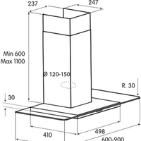 Кухонная вытяжка Jetair Molly P 60 INX PRF0004043A - Превью изображения №2 — Интернет-магазин ПроЗаказ
