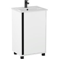  Lauter Тумба под умывальник Nika 49 (белый/черный) - Превью изображения №4 — Интернет-магазин ПроЗаказ