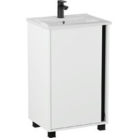  Lauter Тумба под умывальник Nika 49 (белый/черный) - Превью изображения №3 — Интернет-магазин ПроЗаказ