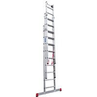 Лестница-стремянка Новая высота NV 523 трёхсекционная индустриальная 3x9 ступеней - Превью изображения №3 — Интернет-магазин ПроЗаказ