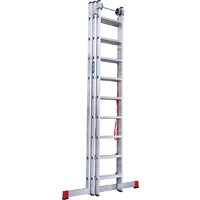 Лестница-стремянка Новая высота NV 523 трёхсекционная индустриальная 3x9 ступеней - Превью изображения №5 — Интернет-магазин ПроЗаказ