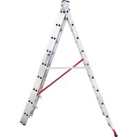 Лестница-стремянка Новая высота NV 523 трёхсекционная индустриальная 3x9 ступеней - Превью изображения №4 — Интернет-магазин ПроЗаказ