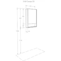  Акватон Шкаф с зеркалом Сканди 55 1A252102SDB20 (белый/дуб верона) - Превью изображения №2 — Интернет-магазин ПроЗаказ