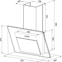 Кухонная вытяжка Krona Fiona E 600 PB (черный) - Превью изображения №12 — Интернет-магазин ПроЗаказ