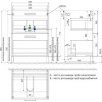  IDDIS Тумба под умывальник Brick 60 BRI60WFi95 - Превью изображения №8 — Интернет-магазин ПроЗаказ