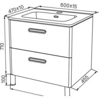  IDDIS Тумба под умывальник Brick 60 BRI60WFi95 - Превью изображения №7 — Интернет-магазин ПроЗаказ