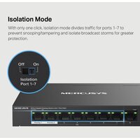 Неуправляемый коммутатор Mercusys MS108GP - Превью изображения №7 — Интернет-магазин ПроЗаказ