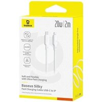 Кабель Baseus Silky Series Fast Charging Cable USB Type-C - Lightning (2 м, белый) - Превью изображения №5 — Интернет-магазин ПроЗаказ