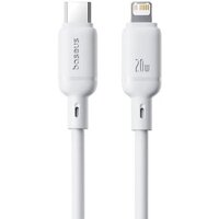 Кабель Baseus Silky Series Fast Charging Cable USB Type-C - Lightning (2 м, белый) - Превью изображения №2 — Интернет-магазин ПроЗаказ