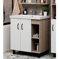 Onika Тумба под умывальник Тимбер 70.10 107056 (белый матовый/дуб сонома)