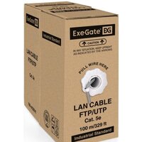Кабель ExeGate FUTP4-C5e-CCA-S24-IN-PVC-GY-100 FTP - Превью изображения №2 — Интернет-магазин ПроЗаказ