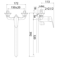 Смеситель Milardo Simp SIMSB02M10 - Превью изображения №3 — Интернет-магазин ПроЗаказ