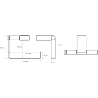 Держатель для туалетной бумаги Bemeta Via 135012222 - Превью изображения №2 — Интернет-магазин ПроЗаказ