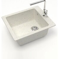 Кухонная мойка Teymi Helmi 50x42 T120106 (белый матовый) - Превью изображения №2 — Интернет-магазин ПроЗаказ