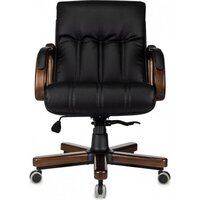 Офисное кресло Бюрократ T-9932W-LOW-Eco (черный, экокожа) - Превью изображения №2 — Интернет-магазин ПроЗаказ