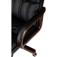 Офисное кресло Бюрократ T-9932W-LOW-Eco (черный, экокожа) - Превью изображения №6 — Интернет-магазин ПроЗаказ