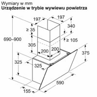 Кухонная вытяжка Bosch Serie 2 DWK65DK60 - Превью изображения №6 — Интернет-магазин ПроЗаказ