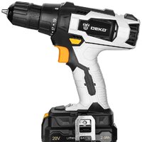  Deko DKCD20 Set 2 063-4204 (шуруповерт, болгарка, 2 АКБ) - Превью изображения №2 — Интернет-магазин ПроЗаказ