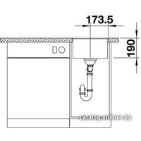 Кухонная мойка Blanco Subline 320-F (кофе) - Превью изображения №3 — Интернет-магазин ПроЗаказ