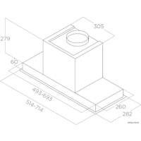 Кухонная вытяжка Elica Hidden 2.0 @ BLGL/A/72 - Превью изображения №7 — Интернет-магазин ПроЗаказ