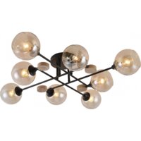 Люстра средней высоты Mirastyle MH-1491B/8 BK+WOOD - Превью изображения №3 — Интернет-магазин ПроЗаказ