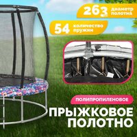 Батут Sundays Favorite Premium 10FT (смайл, с сеткой, с лестницей) - Превью изображения №3 — Интернет-магазин ПроЗаказ