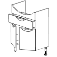  СанитаМебель Тумба Эмили 601.600 с умывальником Грация - Превью изображения №3 — Интернет-магазин ПроЗаказ