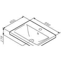 Умывальник AM.PM X-Joy M85AWCC0552WG - Превью изображения №5 — Интернет-магазин ПроЗаказ