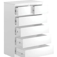 Комод Mio Tesoro Мальта 6 ящиков 80x121 2.05.02.100.1 (белый) - Превью изображения №3 — Интернет-магазин ПроЗаказ