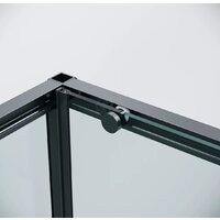 Душевая стенка Grossman Galaxy 90x195 200.K33.01.90.21.00 (черный матовый/стекло прозрачное) - Превью изображения №3 — Интернет-магазин ПроЗаказ