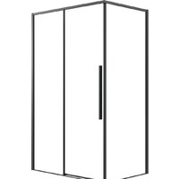Душевая стенка Grossman Galaxy 90x195 200.K33.01.90.21.00 (черный матовый/стекло прозрачное) - Превью изображения №5 — Интернет-магазин ПроЗаказ