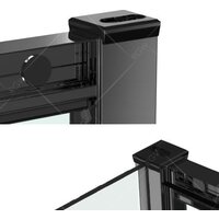 Душевой уголок RGW CL-48B (CL-14B + Z-050-1B) 32094895-014 150x90 (черный/прозрачное стекло) - Превью изображения №3 — Интернет-магазин ПроЗаказ