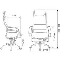 Офисное кресло Бюрократ CH-609SL (черный) - Превью изображения №9 — Интернет-магазин ПроЗаказ