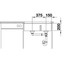 Кухонная мойка Blanco Subline 430/270-U (белый) 523155 - Превью изображения №4 — Интернет-магазин ПроЗаказ