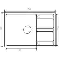 Кухонная мойка ZorG Apollo 78 (белый камень) - Превью изображения №2 — Интернет-магазин ПроЗаказ