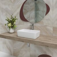 Умывальник Lauter 21674A + клапан 21190W + сифон 21635W (белый матовый) - Превью изображения №7 — Интернет-магазин ПроЗаказ