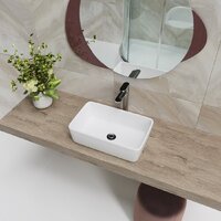 Умывальник Lauter 21674A + клапан 21190W + сифон 21635W (белый матовый) - Превью изображения №4 — Интернет-магазин ПроЗаказ