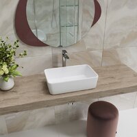 Умывальник Lauter 21674A + клапан 21190W + сифон 21635W (белый матовый) - Превью изображения №5 — Интернет-магазин ПроЗаказ