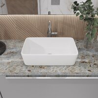 Умывальник Lauter 21674A + клапан 21190W + сифон 21635W (белый матовый) - Превью изображения №12 — Интернет-магазин ПроЗаказ