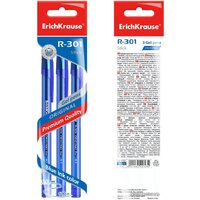 Набор гелевых ручек Erich Krause R-301 Original Gel Stick синий 42723 (3 шт) - Превью изображения №3 — Интернет-магазин ПроЗаказ